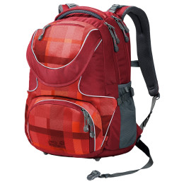 Plecak dziecięcy Jack Wolfskin Ramson 26 Pack czerwony IndianRedWovenCheck