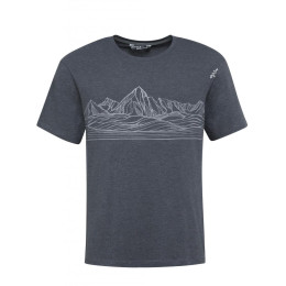 Koszulka męska Chillaz Relaxed Mountain Skyline czarny black melange