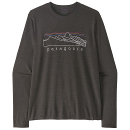 Koszulka męska Patagonia M's L/S Cap Cool Daily Shirt - Stratapeaks czarny Ink Black