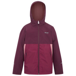 Kurtka dziecięca Regatta Hillain Warm Lined czerwony Fig/Dark Pim