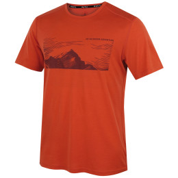 Koszulka męska MOOA Merino Lyolite Highlander 150 Short pomarańczowy burnt orange