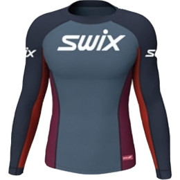 Koszulka męska Swix RaceX niebieski/czerwony Dark Navy/Rhubarb Red