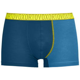 Męskie bokserki Ortovox 150 Essential Trunks M 2024 niebieski/żółty Petrol Blue