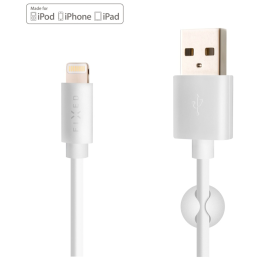 Kabel do ładowania i przesyłania danych FIXED Datový a nabíjecí kabel FIXED USB/Lightning biały bílá