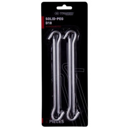 Zestaw śledzi Trimm kolík SOLID-PEG - D18 - sada 4 ks srebrny silver