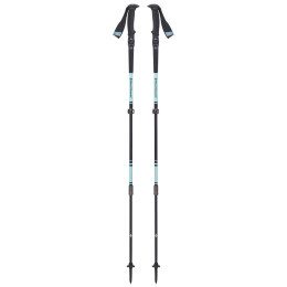 Kije trekkingowe dla kobiet Black Diamond W's Trail Pro Shock czarny/turkusowy AlpineLake
