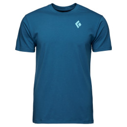 Koszulka męska Black Diamond M BD MOUNTAIN BADGE SS TEE niebieski Astral Blue