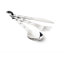 Sztućce GSI Outdoors Glacier Stainless 3 Pc. Ring Cutlery