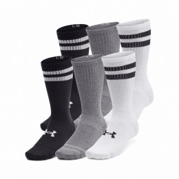 Zestaw skarpetek Under Armour Essential 6Pk Crew biały/czarny White/White/Black