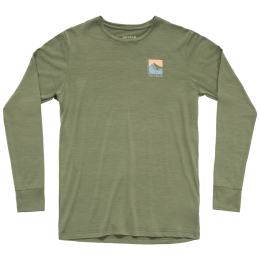 Męska koszulka Devold Classic Summit Ls Man khaki Lichen