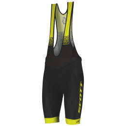 Męskie spodenki rowerowe Scott Bibshorts M's RC Team ++ czarny/żółty black/sulphur yellow