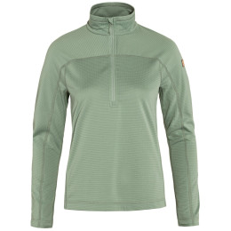 Bluza damska Fjällräven Abisko Lite Fleece Half Zip W jasnozielony