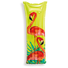 Nadmuchiwany leżak Intex Fashion Mats 59720EU zielony/czerwony Flamingo