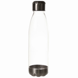 Butelka Regatta Tritan Bottle with Metal Lid czarny SilverGray
