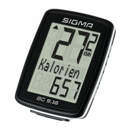 Licznik rowerowy Sigma BC 9.16 przewodowy czarny