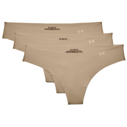 Damskie stringi Under Armour PS Thong 3Pack beżowy/biały Beige / Beige / White