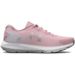 Damskie buty do biegania Under Armour W Charged Rogue 3 MTLC różowy Prime Pink / Halo Gray / Metallic Silver