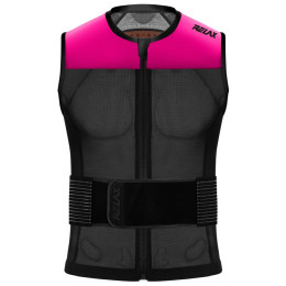 Kamizelka z ochroną kręgosłupa dziecięca Relax Speedmaster Evo Jr. czarny/różówy černá, neon růžová
