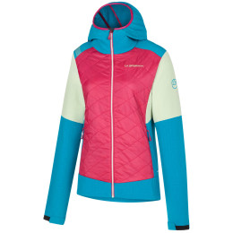 Kurtka damska La Sportiva Kap Hybrid Hoody W różowy/niebieski Cerise/Crystal