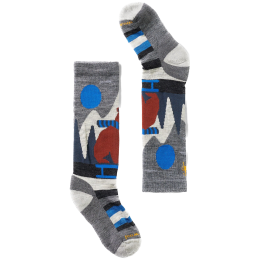 Skarpety dziecięce Smartwool Kids' Ski Light Cushion Sleigh Bear OTC szary Medium Gray