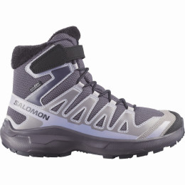Buty dziecięce Salomon Xa Pro Winter Wp J Nine Iron-Gull-Cosmic Sky szary Nine Iron / Gull / Cosmic Sky