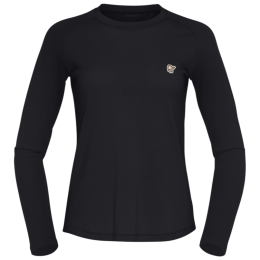Koszulka damska Norrona femund pureUll Long Sleeve czarny Caviar Black