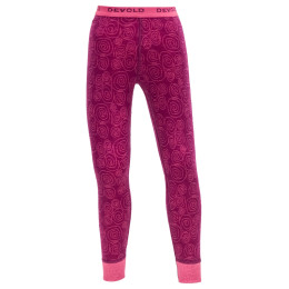 Dziecięce kalesony Devold Active Kid Long Johns różowy plum