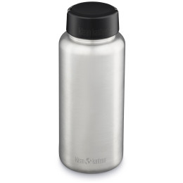 Butelka ze stali nierdzewnej Klean Kanteen Wide w/Wide Loop Cap - brushed stainless 1182 ml srebrny silver