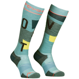 Damskie podkolanówki Ortovox Freeride Long Socks Cozy Women's jasnoniebieski Ice Waterfall