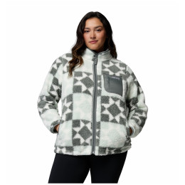 Bluza damska Columbia West Bend™ Print Full Zip Ii biały/szary Tea Light, Cozy Quilt