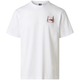 Koszulka męska The North Face Camping Relaxed Short Sleeve Tee-Graph biały TNF WHITE