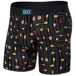 Bokserki Saxx Vibe Super Soft BB czarny/czerwony junk man-black