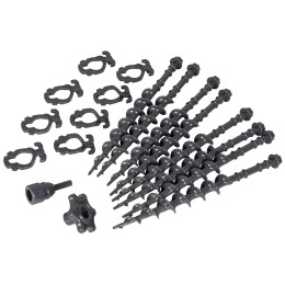 Zestaw śledzi Bo-Camp Screw pegs set 8 pcs ciemnoszary Grey