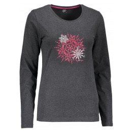 Koszulka damska Loap Babla czarny TapShoeMelange