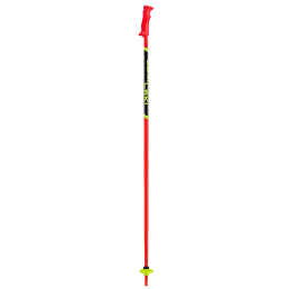 Kije narciarskie Leki Racing Kids czerwony/czarny bright red-black-neonyellow