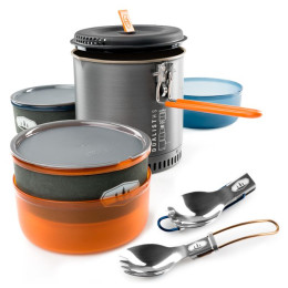 Zestaw naczyń GSI Outdoors Halulite Dualist HS zarys
