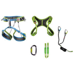 Zestaw Ferratowy Ocún Via Ferrata Webee Chest Set zielony