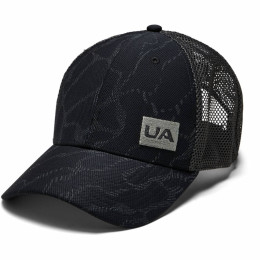Bejsbolówka Under Armour Men's Blitzing Trucker 3.0 czarny Black/Black/SlatePurple