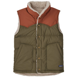 Męska kamizelka puchowa Patagonia Reversible Bivy Down Vest zielony/brązowy Basin Green