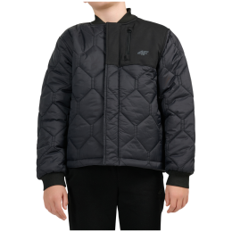 Dziecięca kurtka softshellowa 4F Jacket M324 Deep Black czarny Deep Black