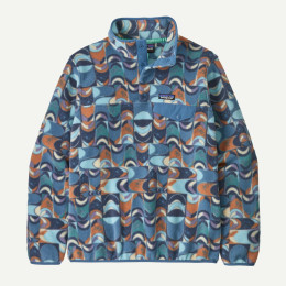 Bluza damska Patagonia W's LW Synch Snap-T P/O niebieski Swallowtail Geo: Still Blue