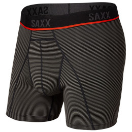 Bokserki Saxx Kinetic Light-Compression Mesh szary/czerwony grey mini stripe