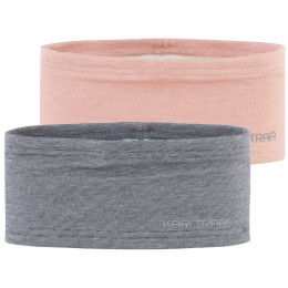 Opaska Kari Traa Nora S Headband 2Pk szary/pomarańczowy Marin