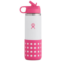 Butelka dla dziecka Hydro Flask Kids Wide Mouth 20 oz Straw Lid/Boot różowy Punch