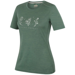 Koszulka damska MOOA Merino Lyolite Bloom 150 Short zielony green