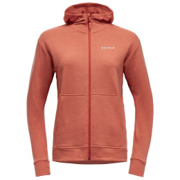 Bluza damska Devold Everyday Zip Hoodie Wmn pomarańczowy CORAL