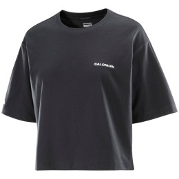 Koszulka damska Salomon Short Tee czarny Deep Black