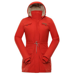 Płaszcz damski Alpine Pro Edite 5 czerwony Red