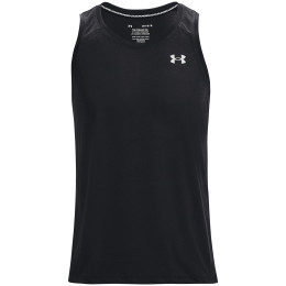Męski podkoszulek Under Armour Streaker Singlet czarny Black / Black / Reflective