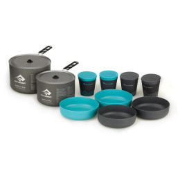 Zestaw naczyń Sea to Summit Alpha Set 4.2 szary/niebieski Pacific Blue / Grey